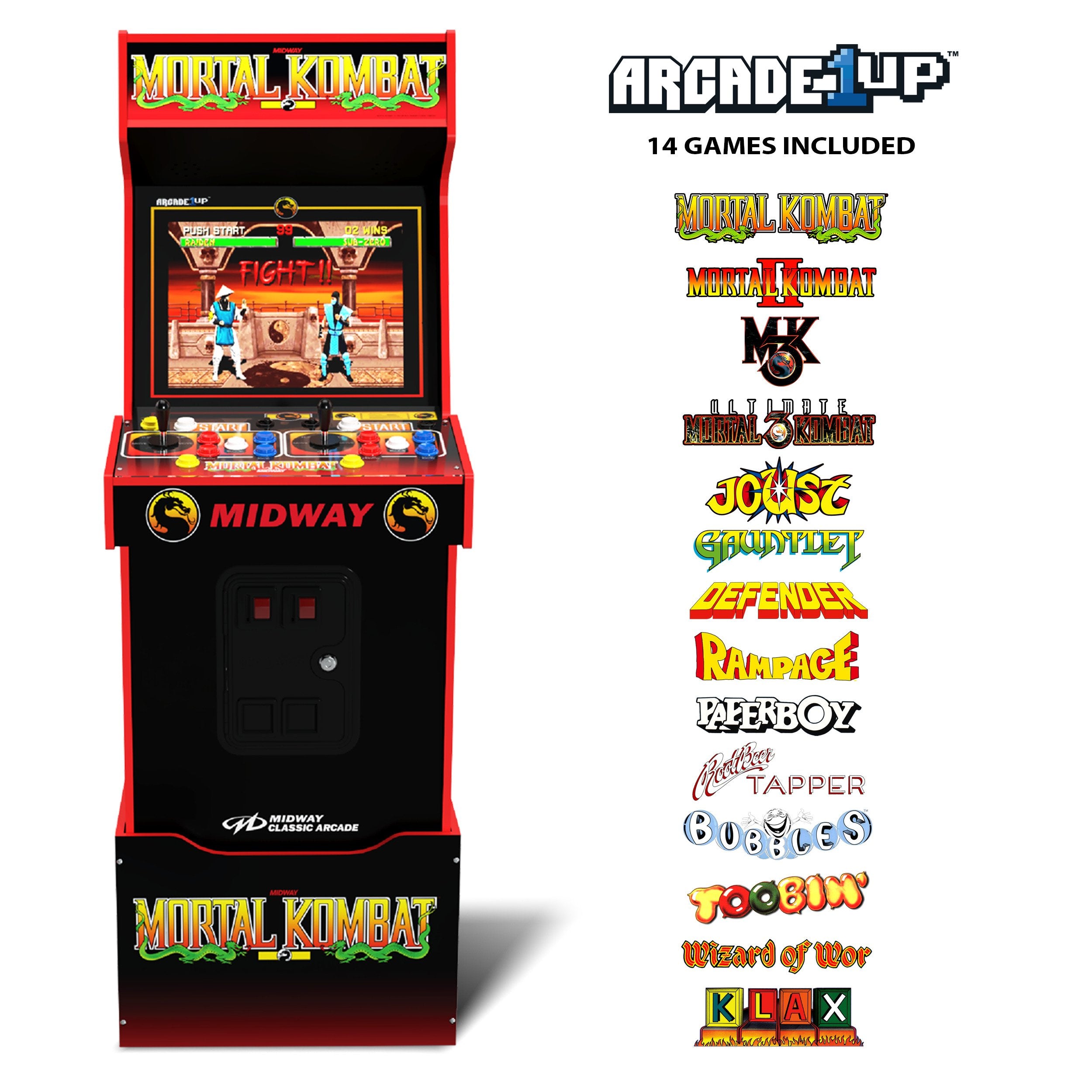 Arcade1Up - Mortal Kombat Midway Legacy 14-en-1 Arcade Machine - flash vidéo