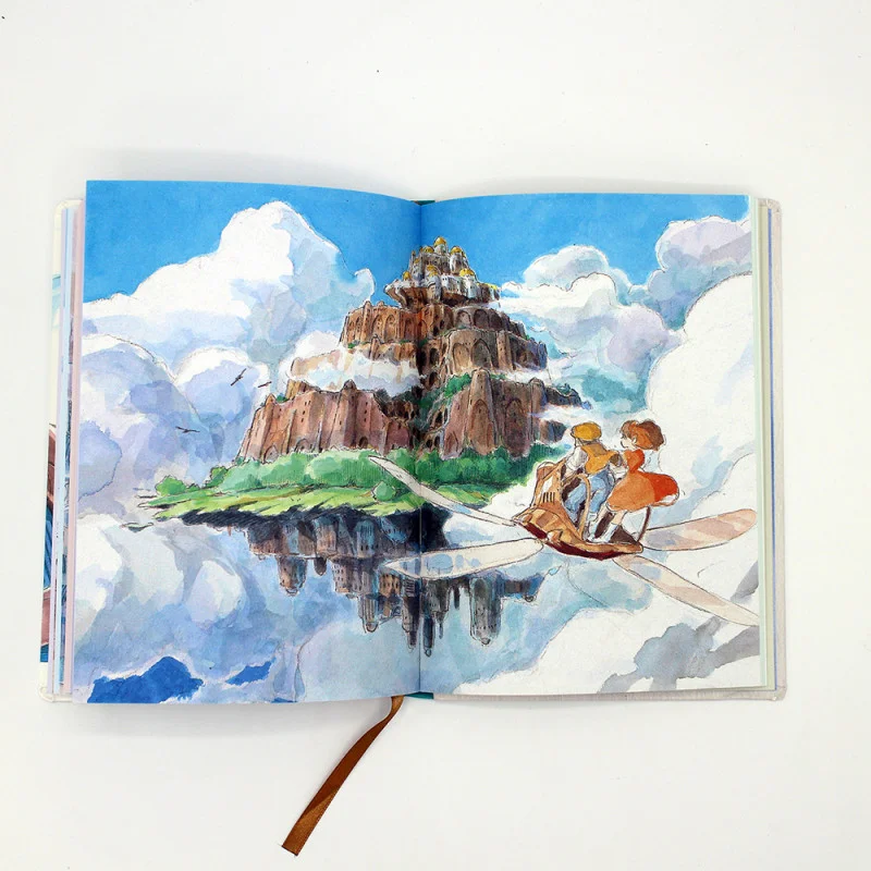 Ghibli - Le Château dans le ciel - Carnet de notes à couverture Sheeta et Pazu - flash vidéo
