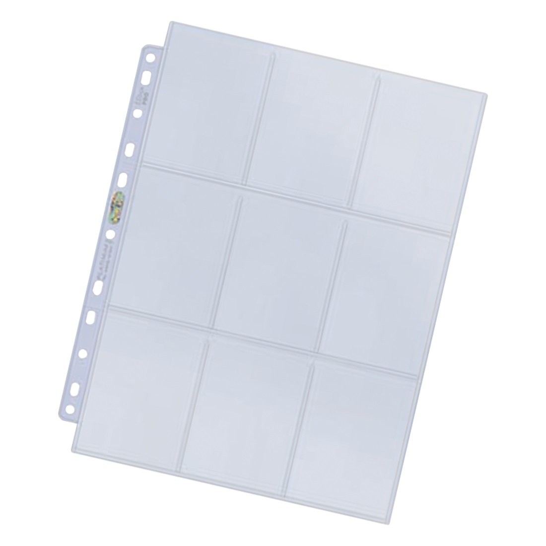 Ultra Pro - Lot de 100 Feuilles de 9 Cases Platinum Series pour Cartes Standard - flash vidéo