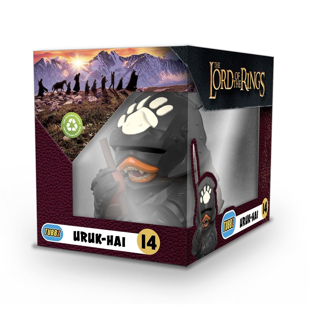 Best of TUBBZ Boîte Canard de bain - Le Seigneur des anneaux - Uruk-Hai Pikeman - flash vidéo