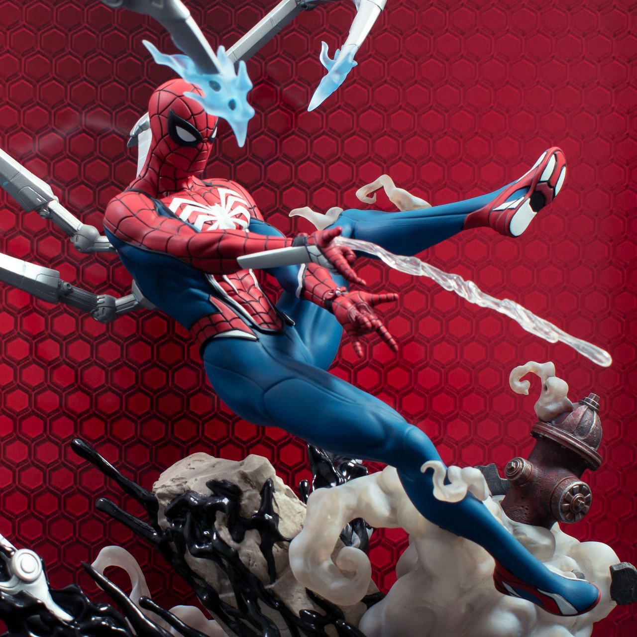 Diamond Select Toys - Marvel Gallery Gamerverse - Spider-Man 2 Deluxe Statue PVC 29cm - flash vidéo
