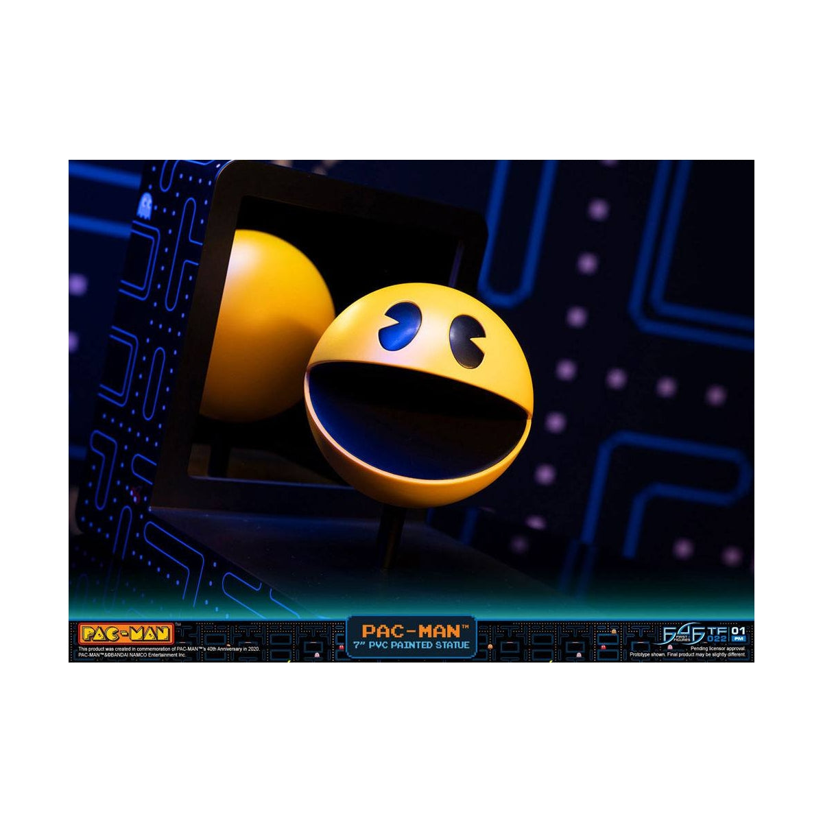 First 4 Figures - Pac-Man - Pac-Man Diorama Statue Edition Standard 20cm - flash vidéo