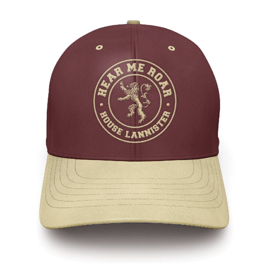 Game of Thrones - Lannister Logo Burgundy Baseball Cap - flash vidéo