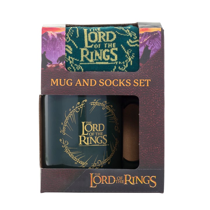 Le Seigneur des anneaux - Coffret cadeau avec tasse 315ml et paire de chaussette EU 41-45 "Lord of the Rings" - flash vidéo