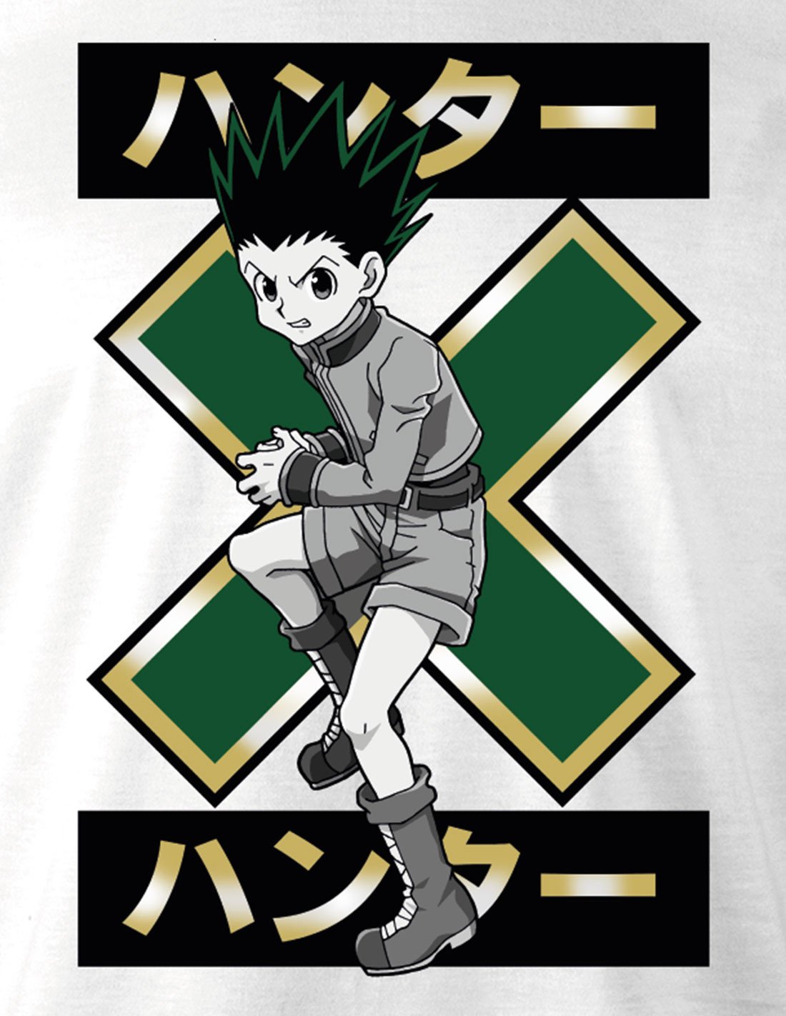 Hunter X Hunter - T-shirt Blanc Gon X Gon - L - flash vidéo