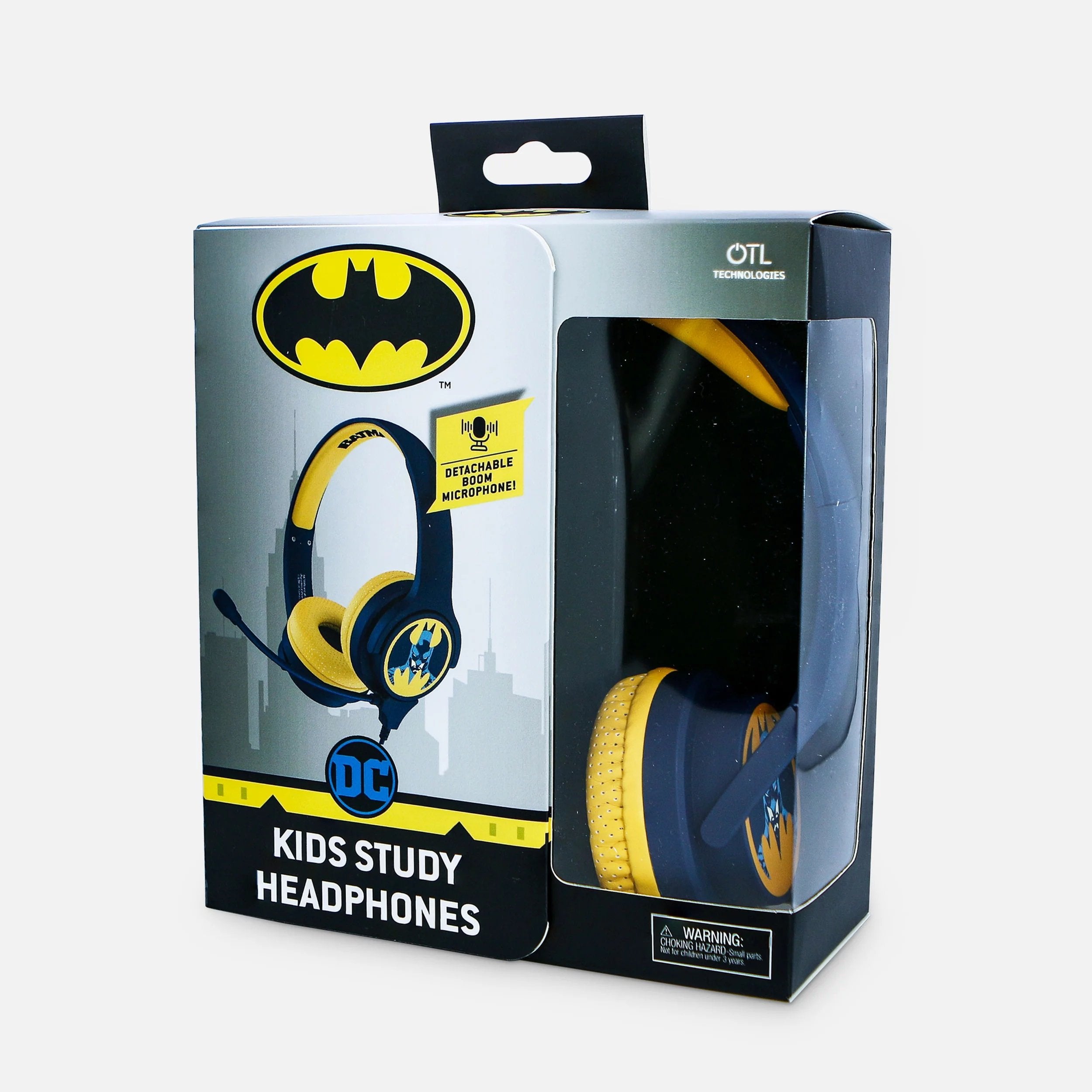 Batman - Casque interactif Emblème de Batman pour enfants avec microphone - flash vidéo