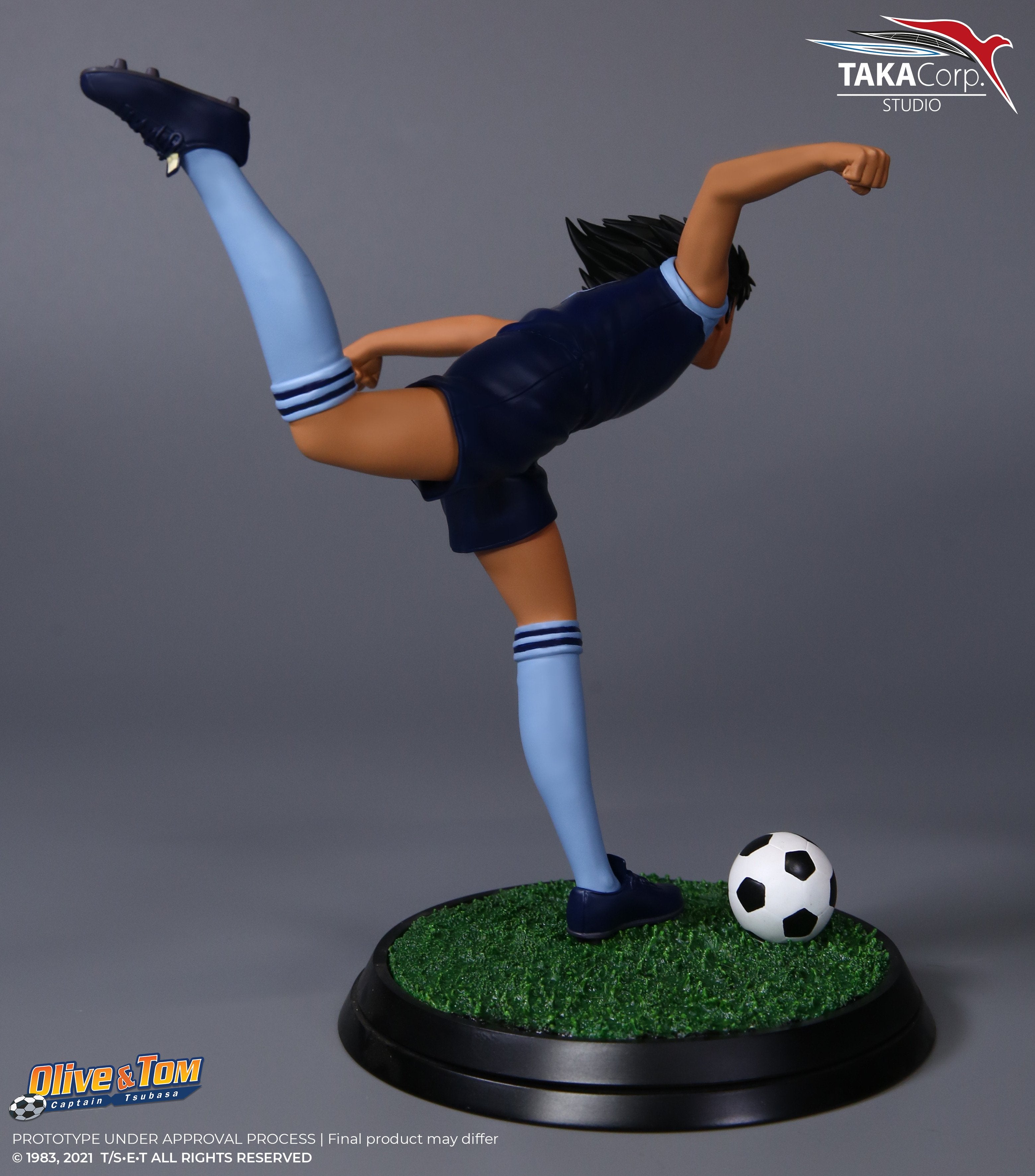 Plastoy - Olive et Tom (Captain Tsubasa) - Mark Landers (Kojiro Hyuga) Statue 22cm - flash vidéo