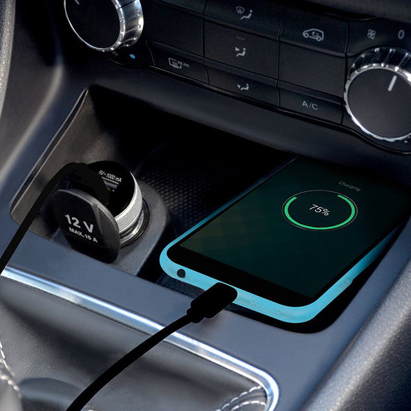 Port Designs Car Charger 2x USB + USB Type-C Cable - flash vidéo