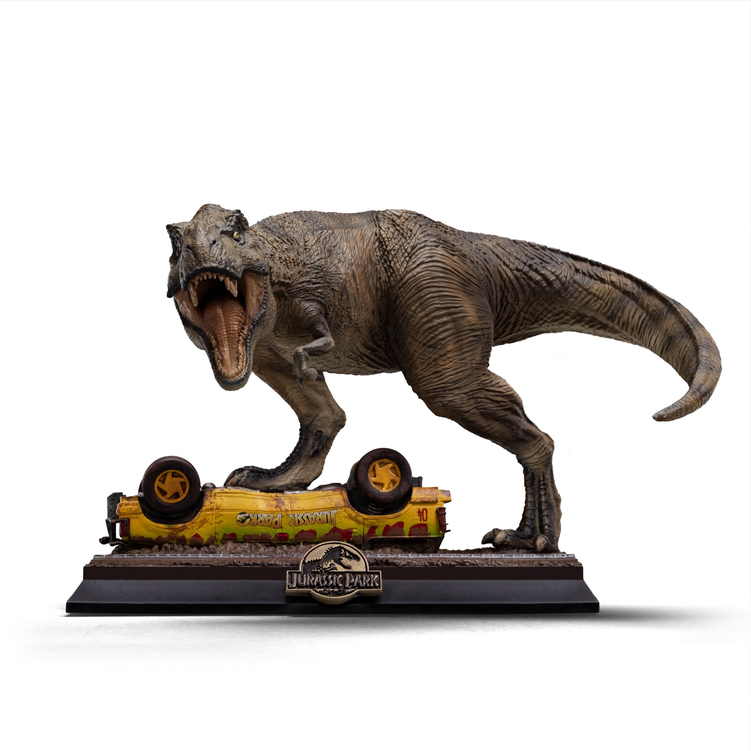 Iron Studios - MiniCo Icons - Jurassic Park - T-Rex Attack Statue 14.5cm - flash vidéo