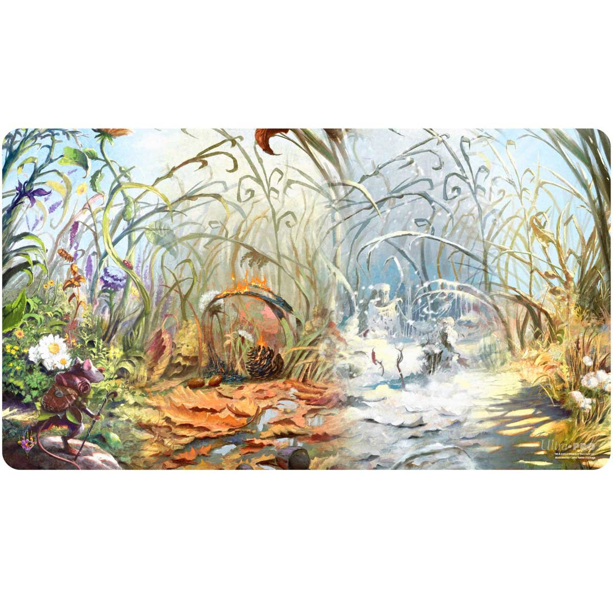 Ultra Pro - Magic: The Gathering - Bloomburrow - Tapis de jeu Terres de saison : Plaines (60 x 34 cm) - flash vidéo