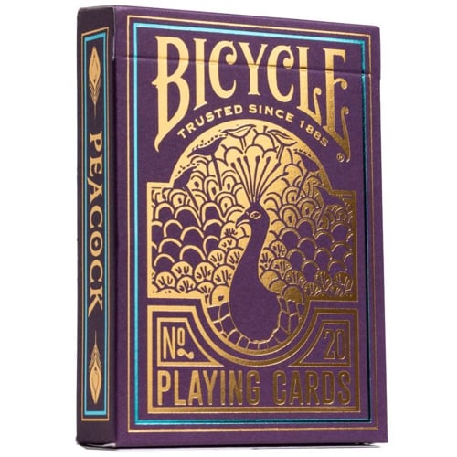 Bicycle - Carte de jeu Standard 56 pièce(s) Purple Peacock - flash vidéo