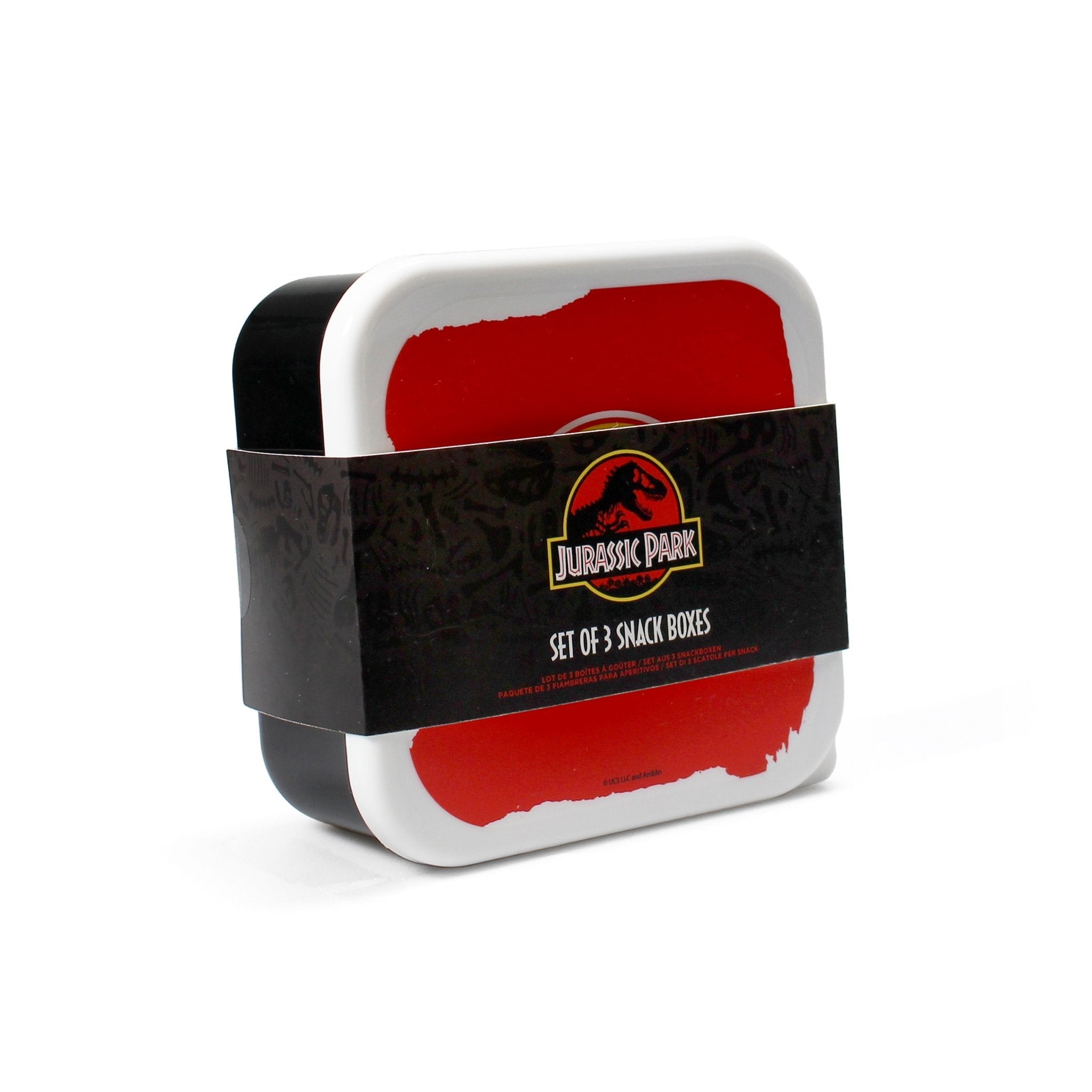 Jurassic Park - Ensemble de trois boîtes à goûter - flash vidéo