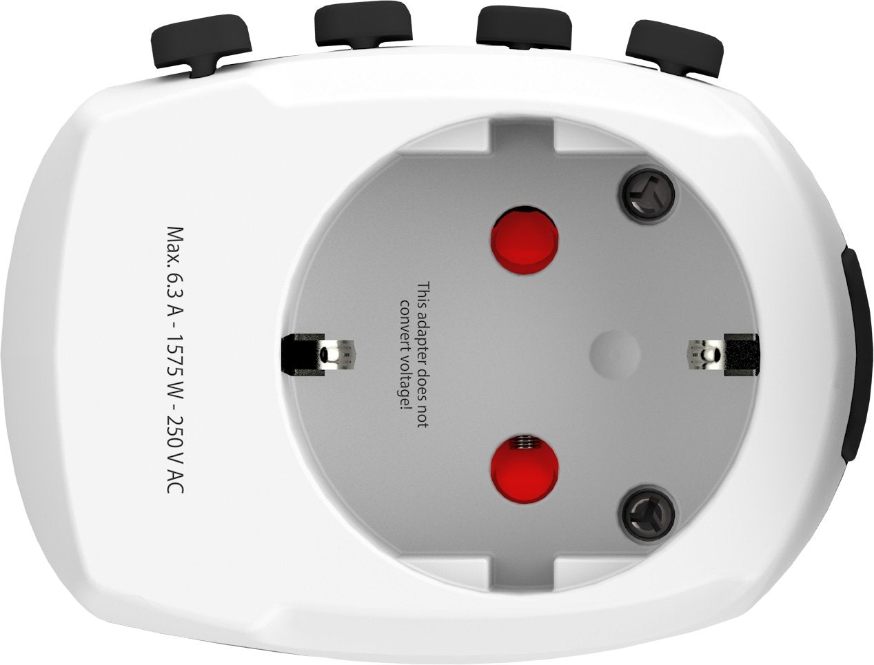 SKROSS - World Travel Adapter with Ground Plugs 6.3A, World to Europe USB 2.4 on top - flash vidéo