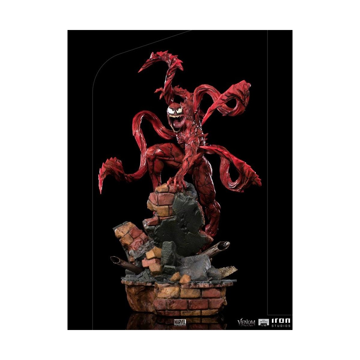 Iron Studios - BDS Arts Scale 1/10 - Marvel - Venom: Let There Be Carnage - Carnage Statue 30cm - flash vidéo