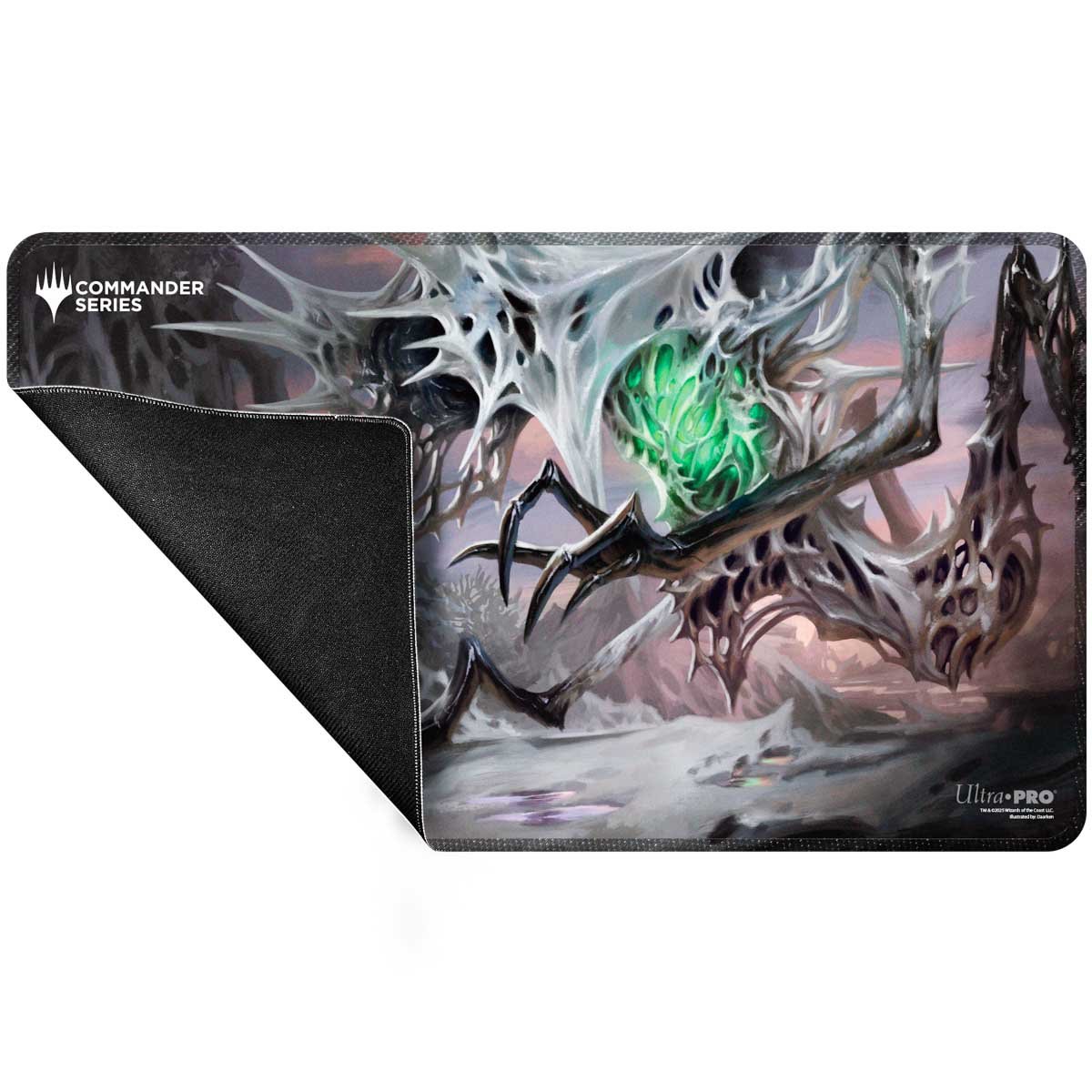 Ultra Pro - Magic: The Gathering - Commander Series - Three Color Wedge - Tapis de jeu à bord cousu Yarok - flash vidéo