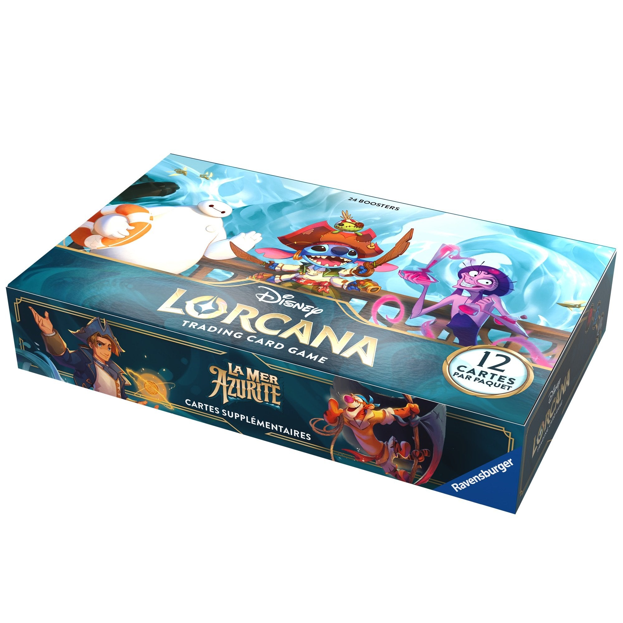 Disney Lorcana JCC : La Mer Azurite - Display de Boosters (24 Boosters) - flash vidéo