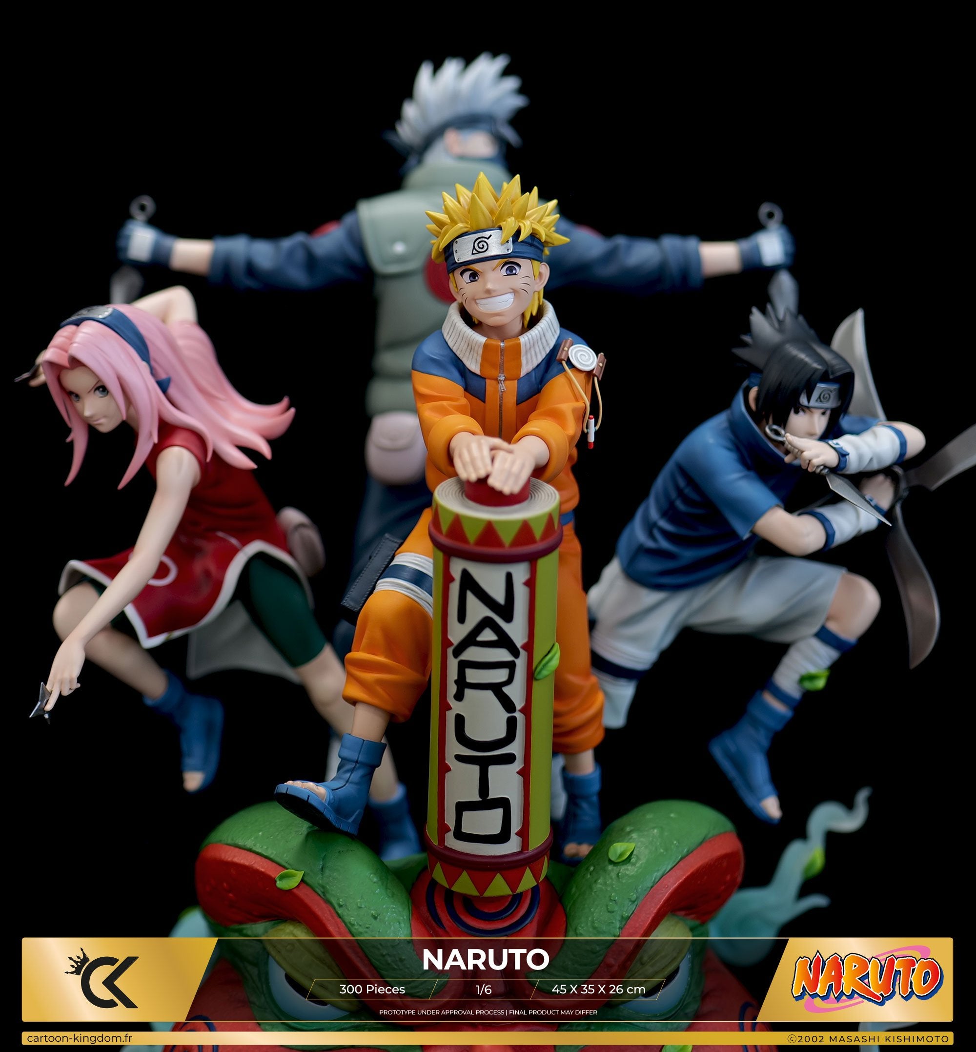 Cartoon Kingdom - 1:6 Statues - Naruto "Team 7" Statue 45cm - flash vidéo
