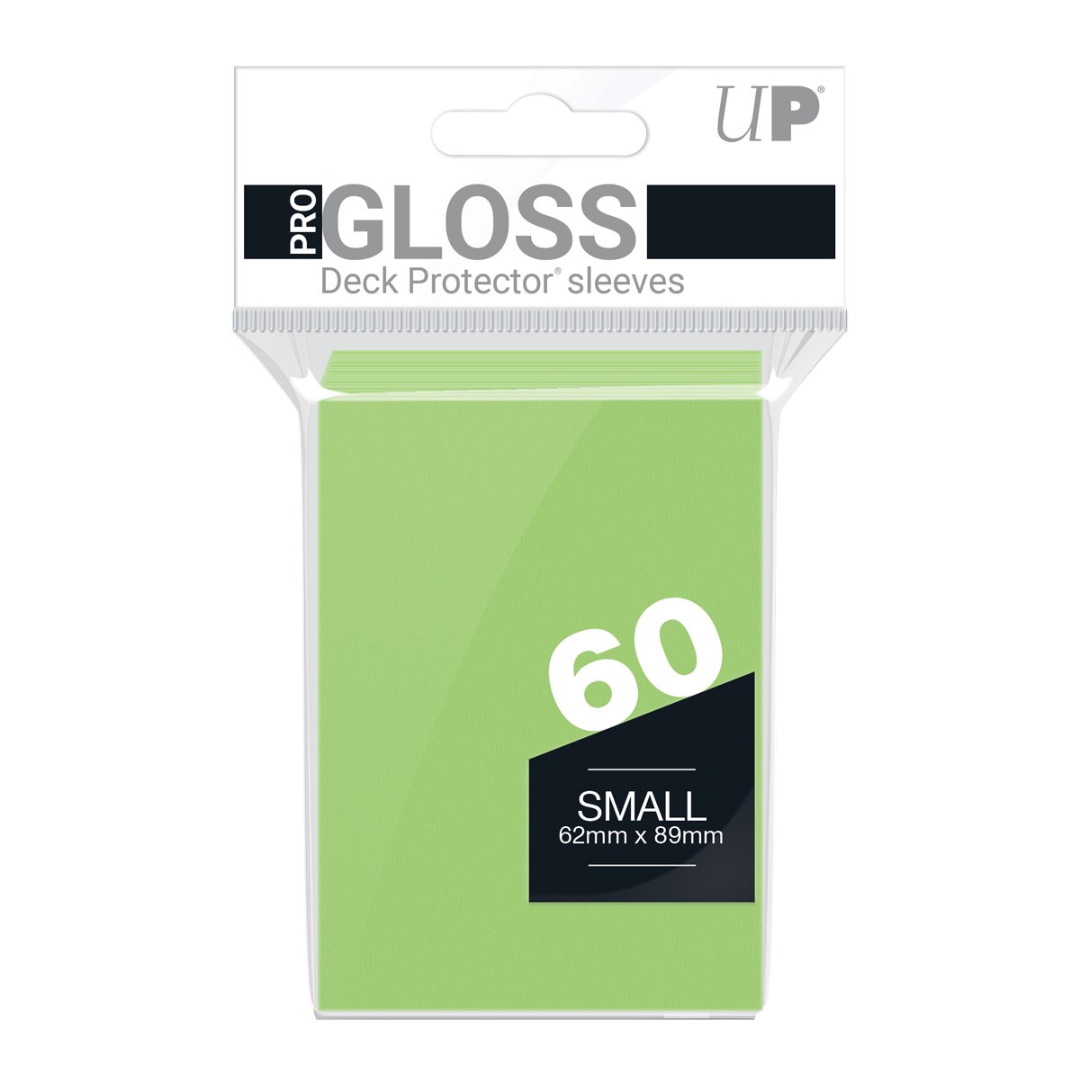 Ultra Pro - PRO-Gloss Sachet de 60 protèges cartes petit format Vert citron (62 x 89 mm) - flash vidéo