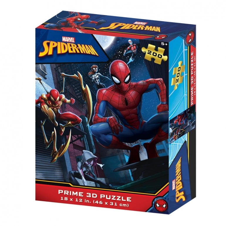 Marvel - Puzzle lenticulaire Spider-Man Multiverse 200 pcs 46x31 cm - flash vidéo