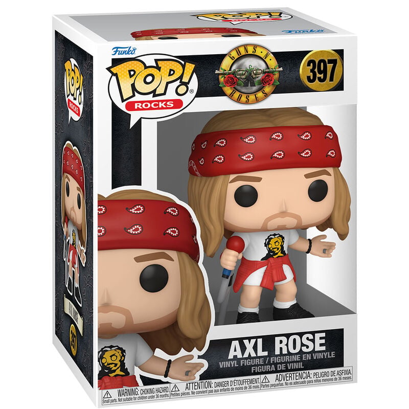 Funko Pop! Rocks: Guns N' Roses - Axel Rose (with Red Bandana) (Chance of Special Chase Edition) - flash vidéo