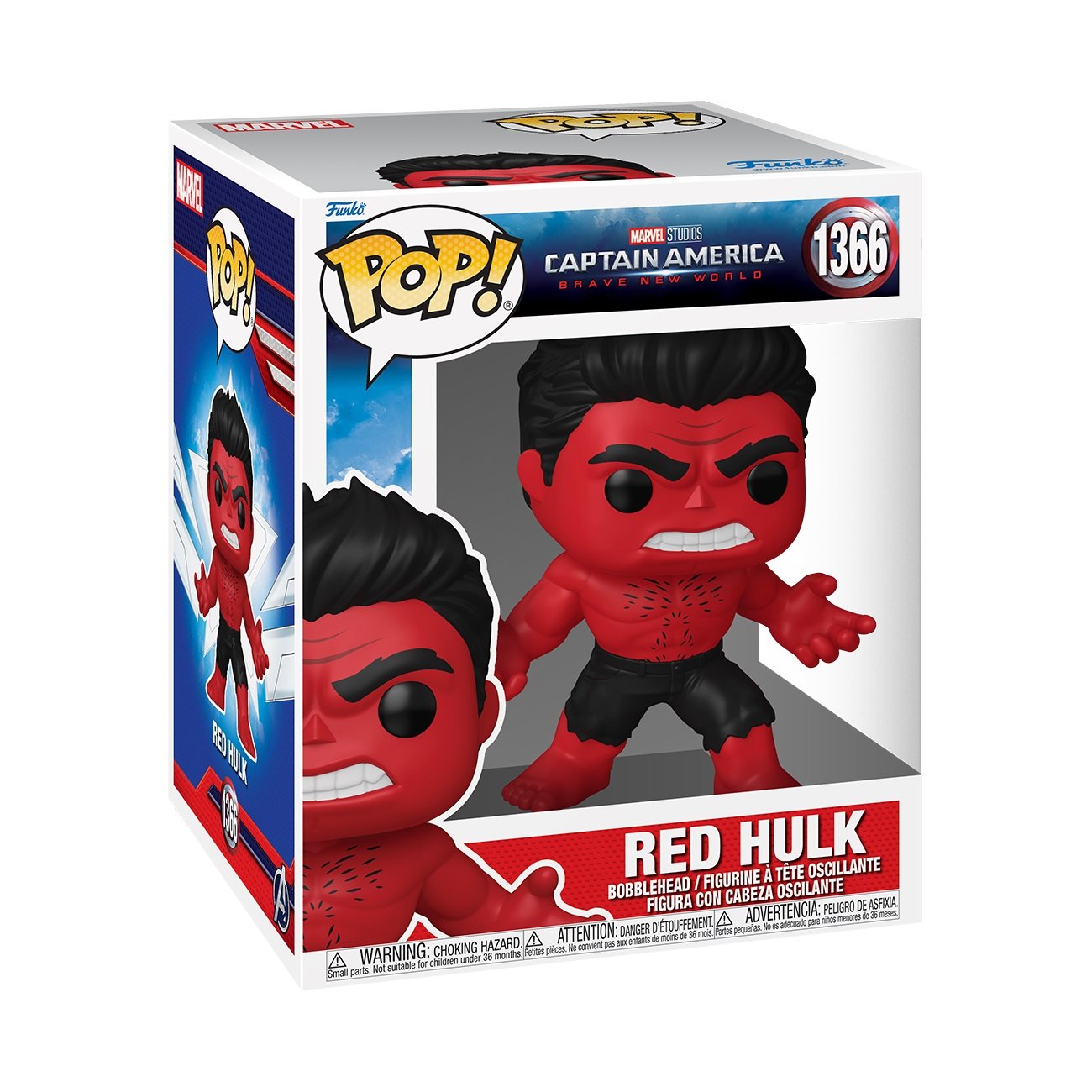 Funko Pop! Super: Captain America: Brave New World - Red Hulk 6" Super Sized Pop! - flash vidéo