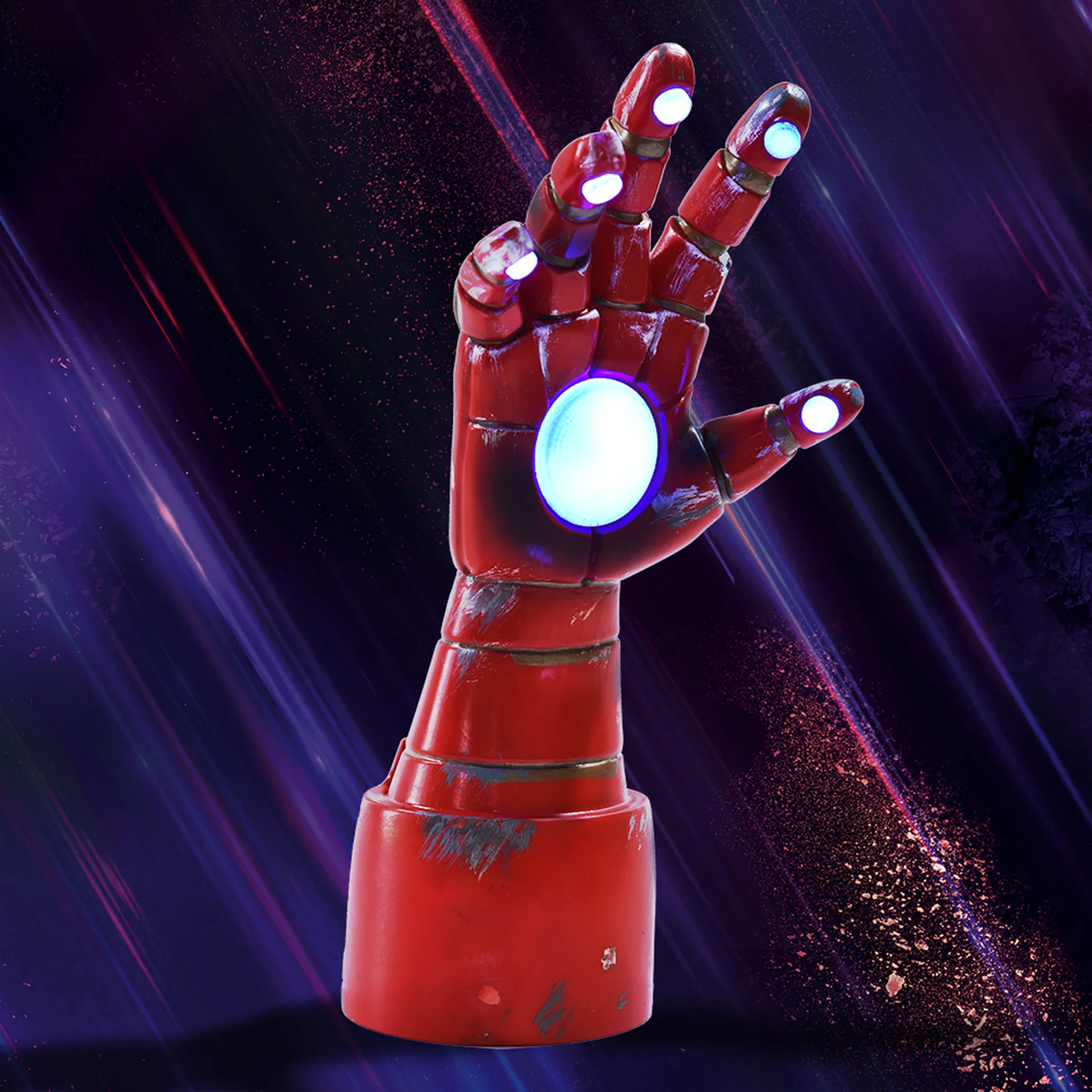 UKON!C - Marvel - Lampe de bureau 3D gantlet Iron Man - flash vidéo