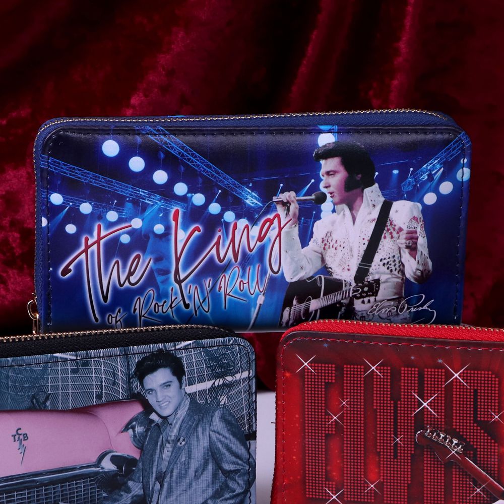 Elvis - Porte-monnaie The King of Rock and Roll 19cm - flash vidéo