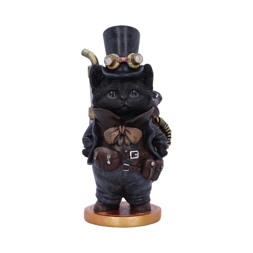 Figurine de collection Chat Steamsmith's 19.5cm - flash vidéo