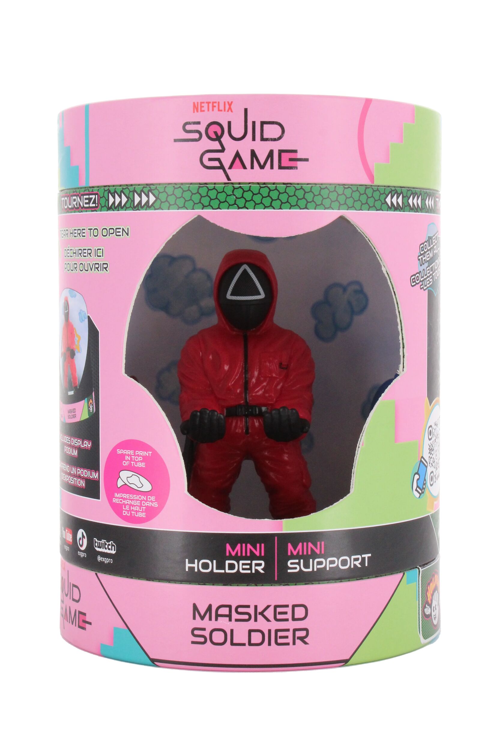 Cable Guys Holdems - Squid Game - Support pour écouteurs et téléphone Garde Triangle - flash vidéo