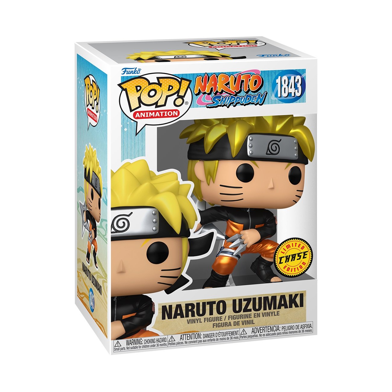 Funko Pop! Animation: Naruto Shippuden - Naruto Uzumaki (Shuriken) (Chance of Special Metallic Chase) - flash vidéo