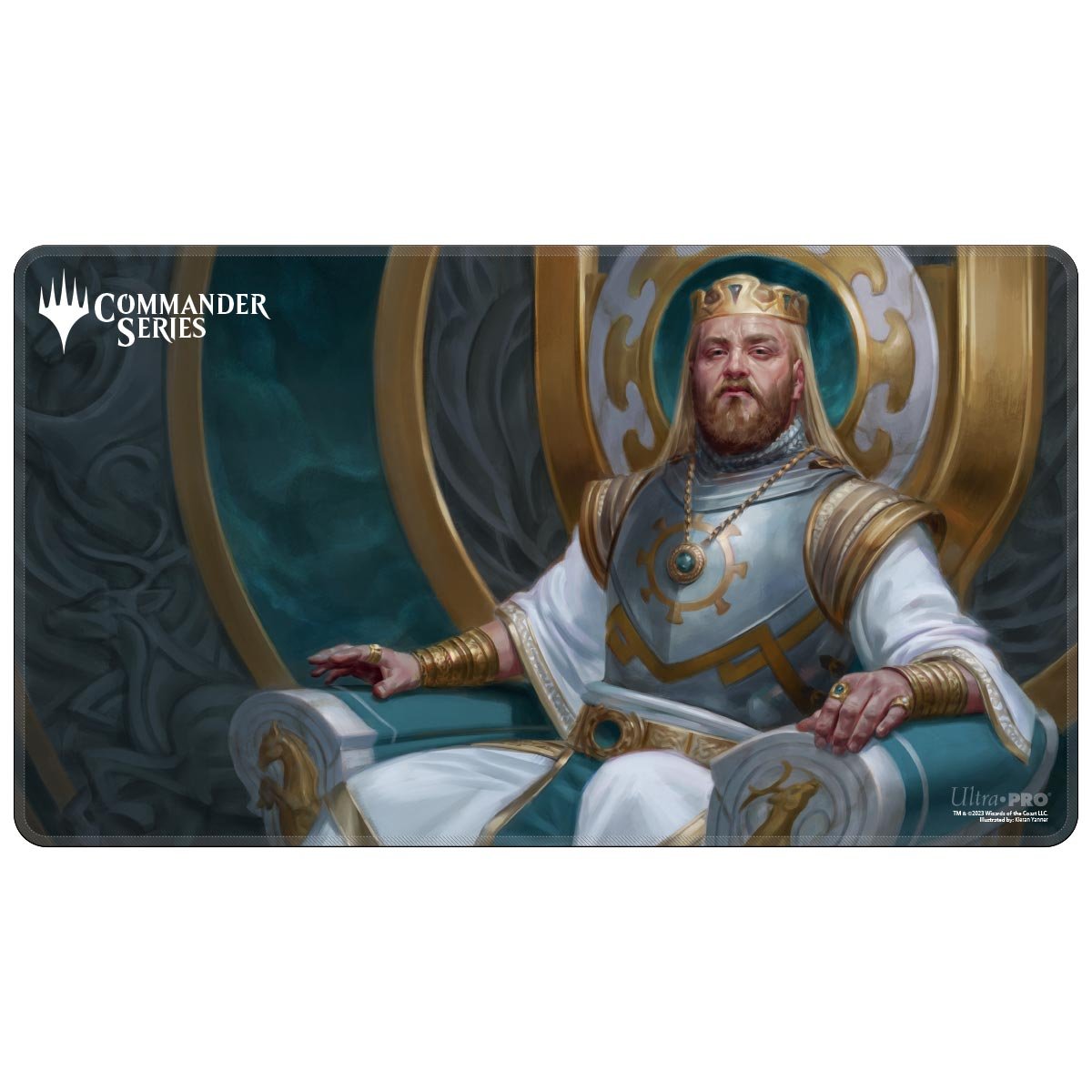 Ultra Pro - Magic: The Gathering - Commander Series - Tapis de jeu Holofoil Kenrith, le Roi Revenu (60 x 34 cm) - flash vidéo
