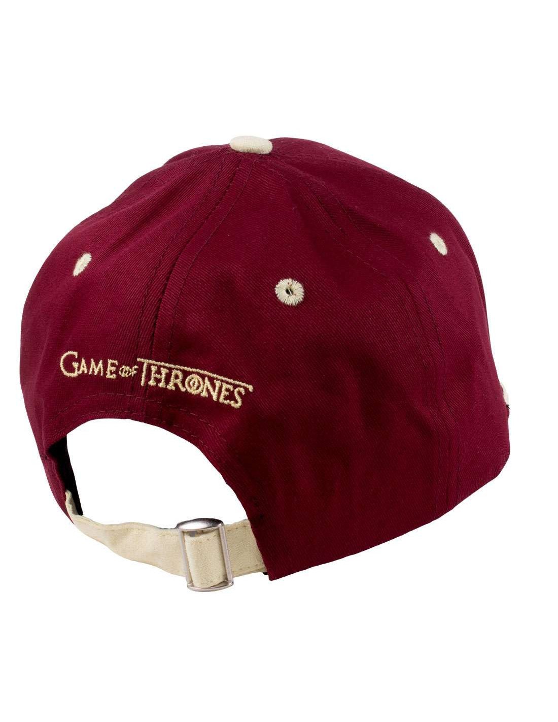Game of Thrones - Lannister Logo Burgundy Baseball Cap - flash vidéo