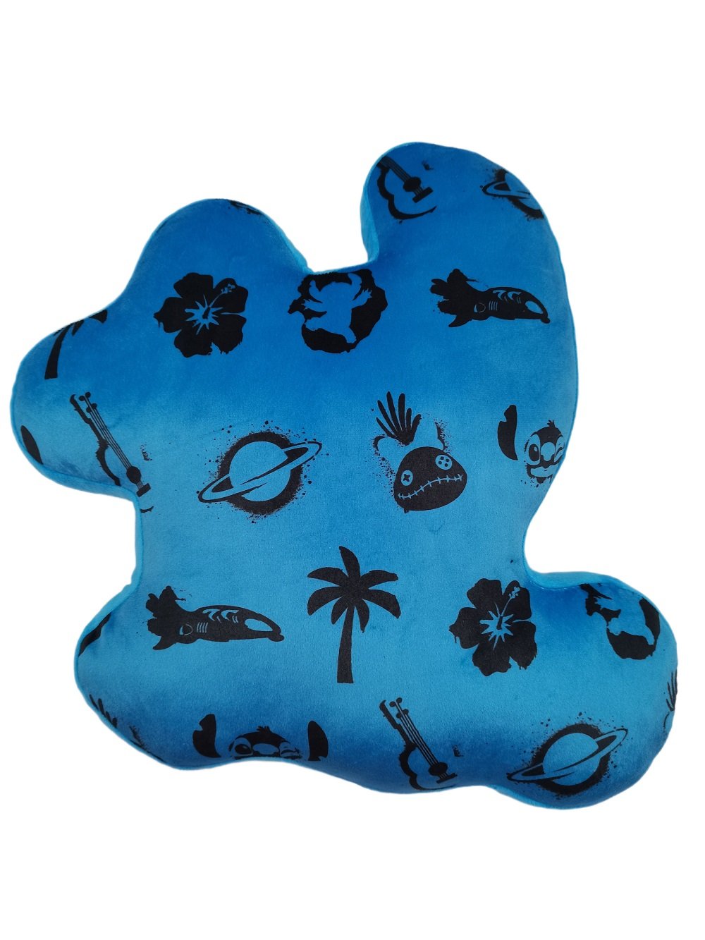 Disney - Lilo et Stitch - Coussin en Velboa en forme de Stitch et Souillon 40cm - flash vidéo