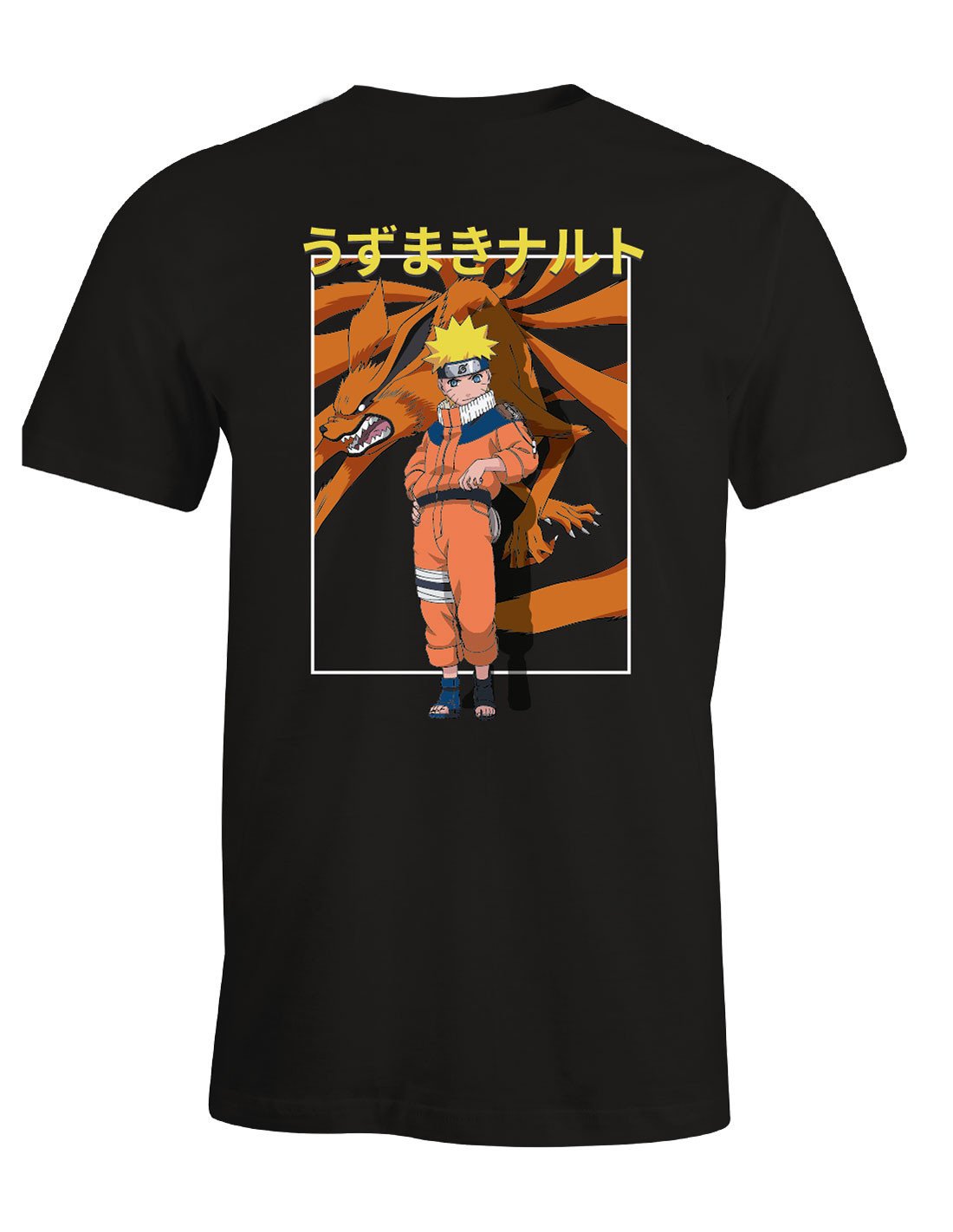 Naruto - T-shirt Bleu marine Kurama - L - flash vidéo