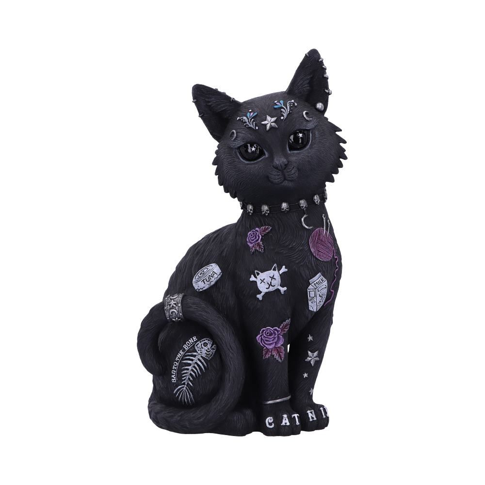 Figurine de Chat "Bad to the Bone" 22cm - flash vidéo