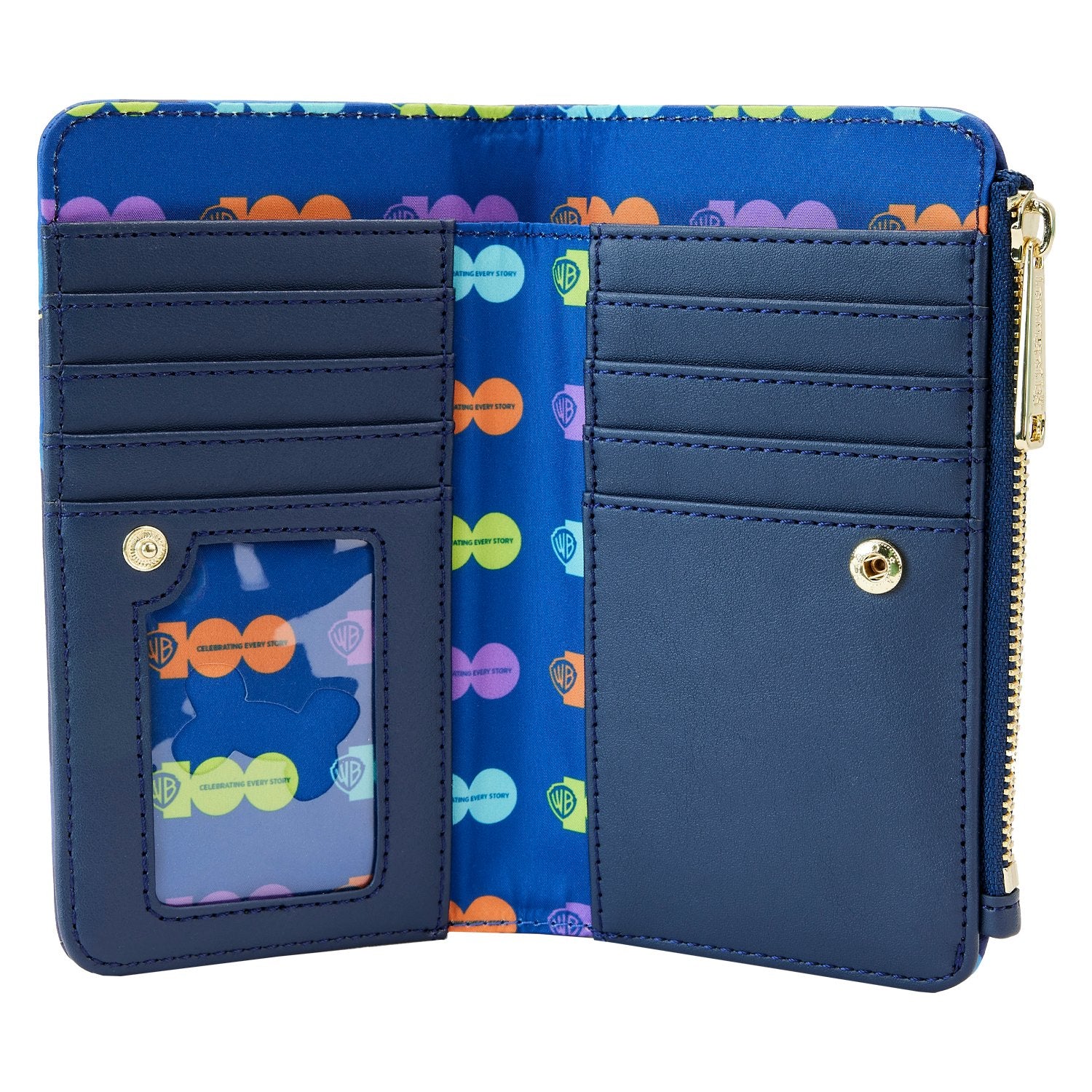 Loungefly: Warner Bros - 100Th Anniversary Looney Tunes Scooby Mash Up Flap Wallet - flash vidéo