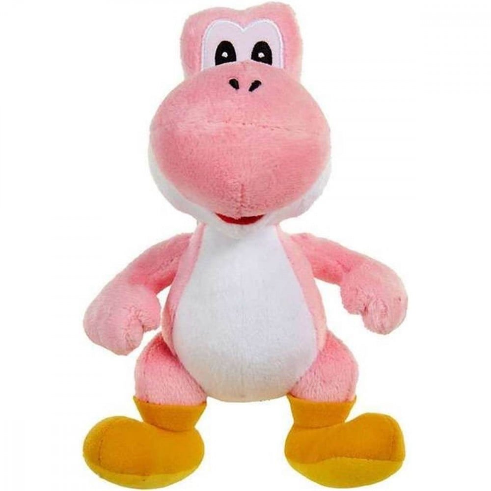 Nintendo - Peluche Yoshi debout rose 20cm - flash vidéo