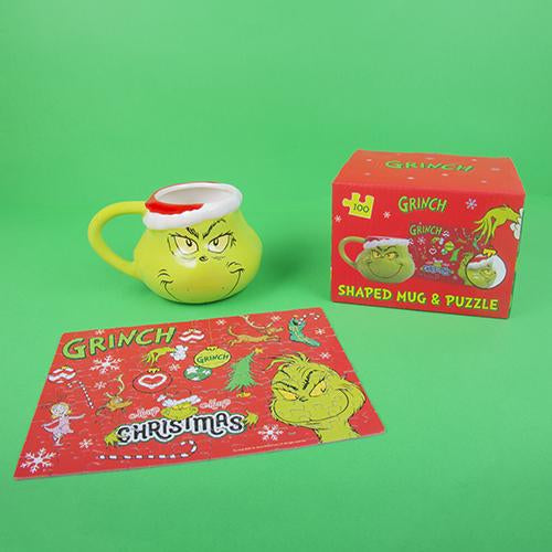 Le Grinch - Coffret Puzzle 100 Pièces + Mug 3D 250ml - flash vidéo
