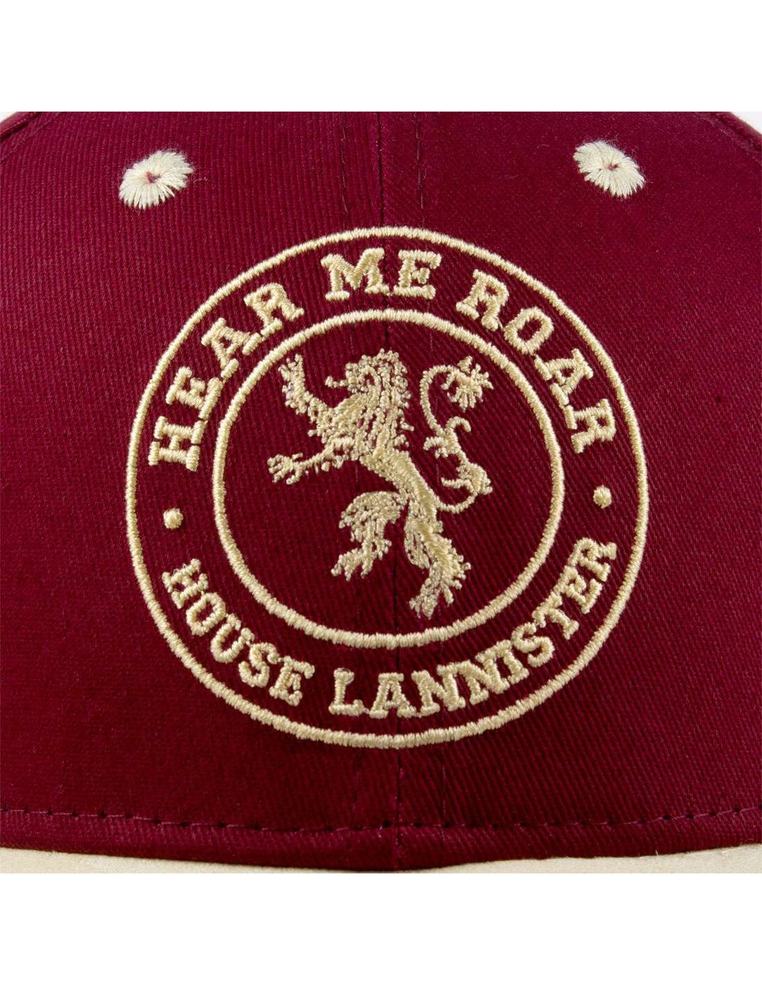 Game of Thrones - Lannister Logo Burgundy Baseball Cap - flash vidéo