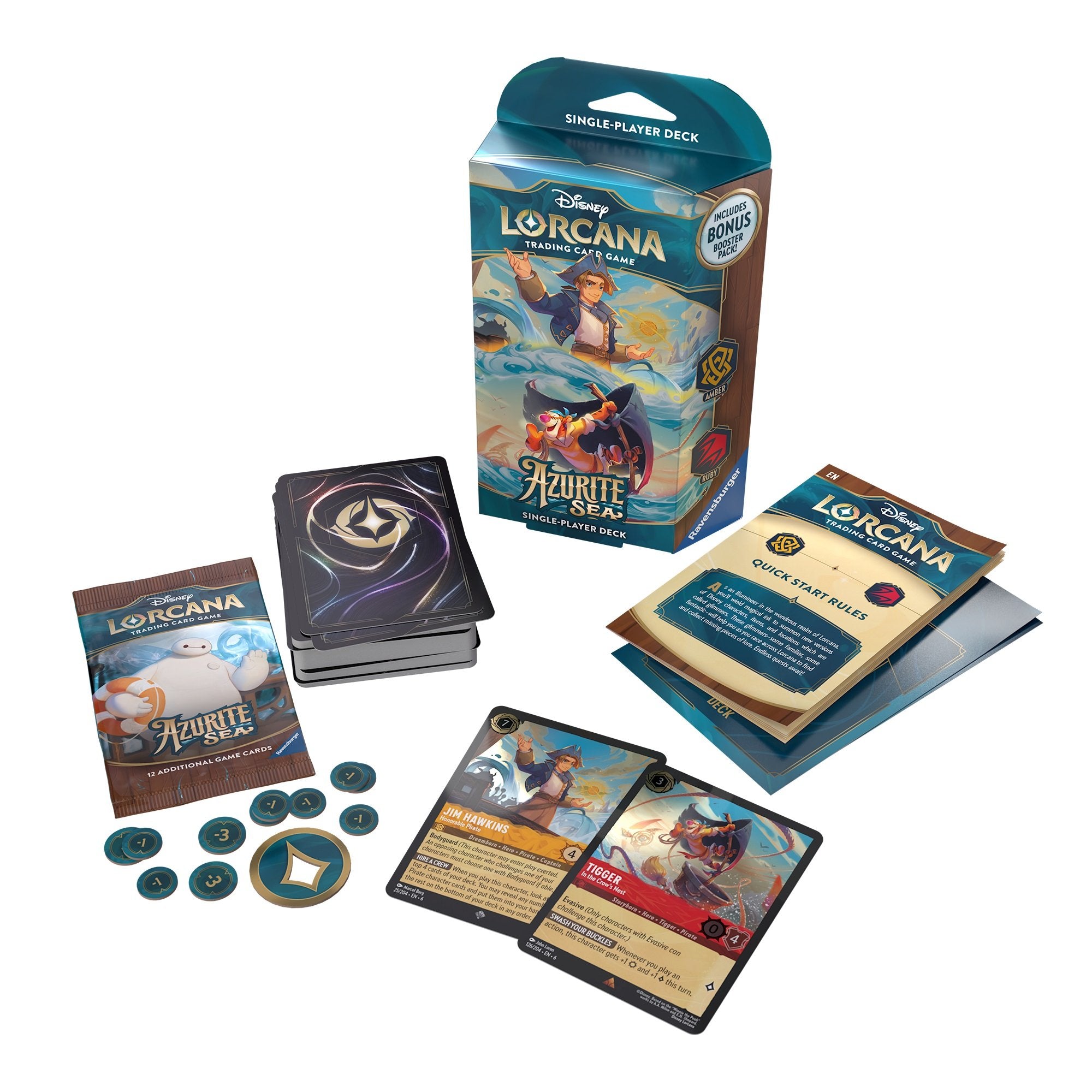 Disney Lorcana TCG: Azurite Sea - Starter Deck Display (8 Decks) - flash vidéo