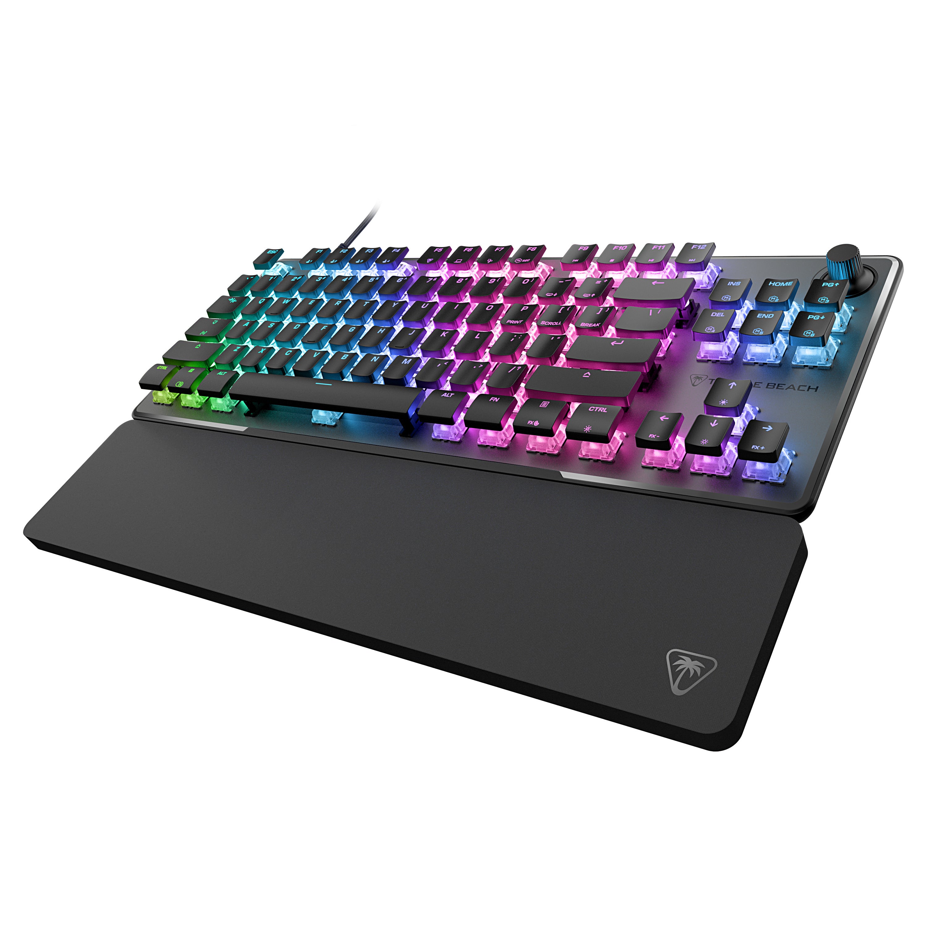 Turtle Beach - Clavier de jeu compact mécanique magnétique RGB Filaire Vulcan II TKL Pro Noir - Disposition Qwerty US - flash vidéo