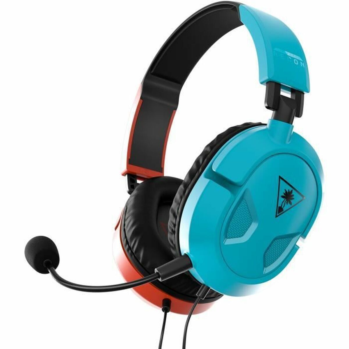 Turtle Beach - Casque de jeu filaire Recon 50 Rouge et Bleu Néon pour Nintendo Switch, Xbox Series X|S, Xbox One, PS5, PS4, PC, Mac et Mobile - flash vidéo
