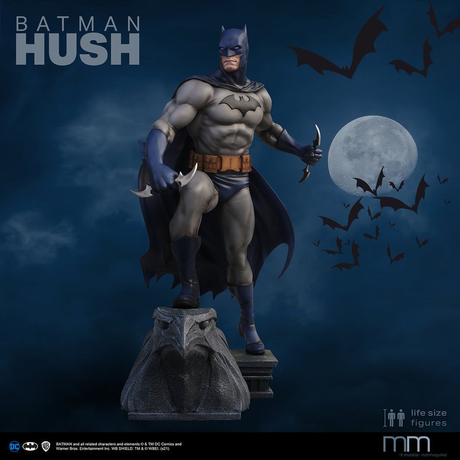 DC Comics - Statue taille réelle Batman silence (Base incluse) - flash vidéo