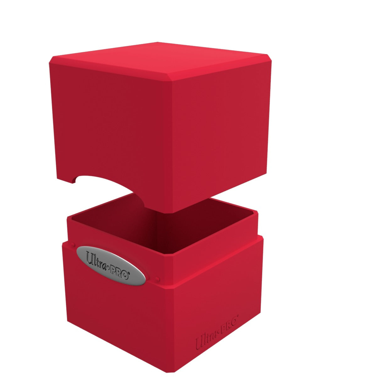 Ultra Pro - Deck Box Cube en Satin - Rouge Pomme - flash vidéo