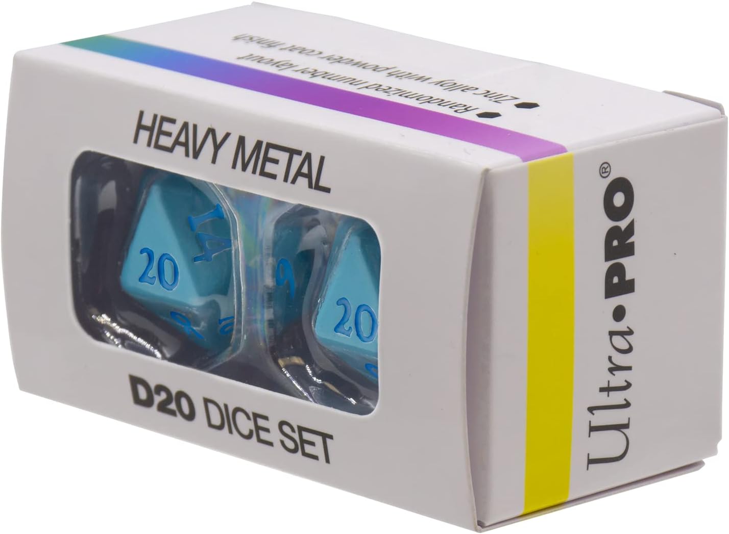 Ultra Pro - Vivid Heavy Metal D20 : Bleu clair - flash vidéo
