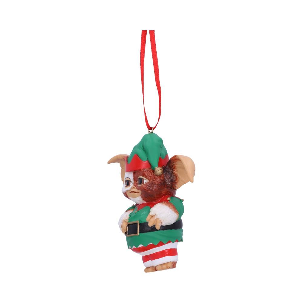 Gremlins - Décoration à suspendre Gizmo en lutin de Noël 9.5cm - flash vidéo