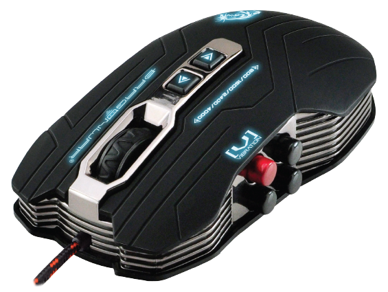 Dragonwar G15 Gaia 4000DPI Blue LED Gaming Mouse avec 6 boutons - Noir - flash vidéo
