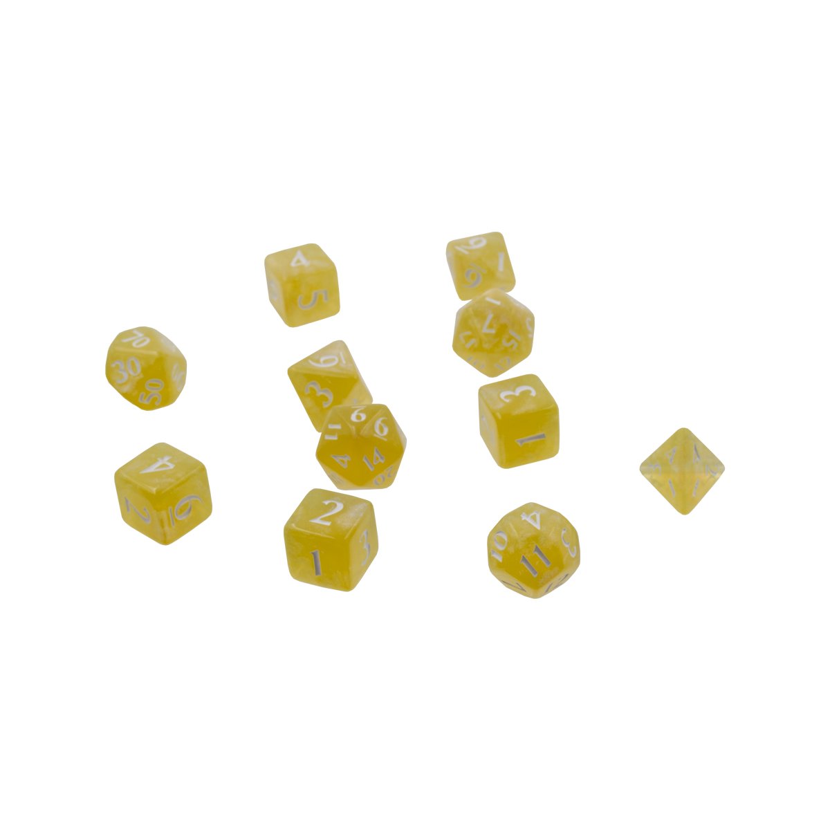 Ultra Pro - Eclipse 11 - Set de dés en acrylique : Jaune citron - flash vidéo