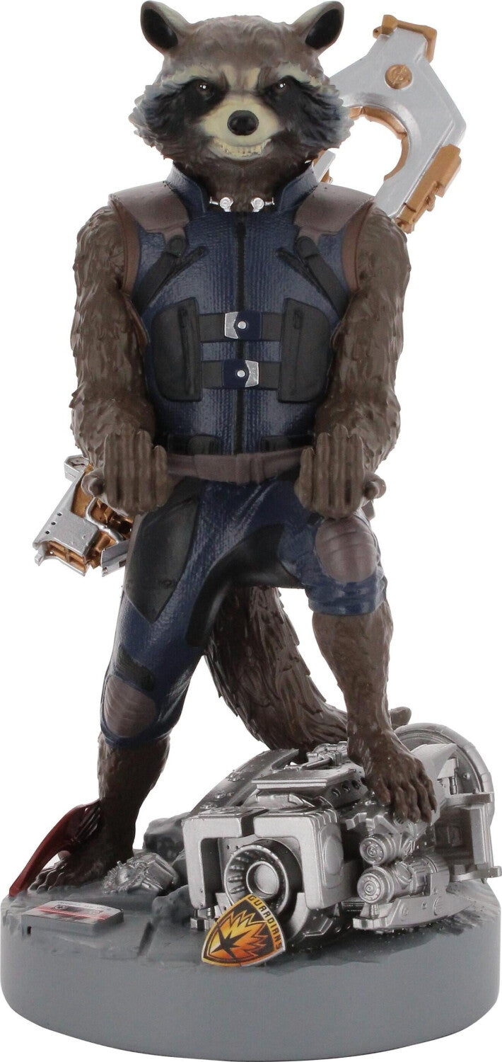 Cable Guys - Marvel - Infinity Saga - Rocket Raccoon Support Chargeur pour Téléphone et Manette - flash vidéo
