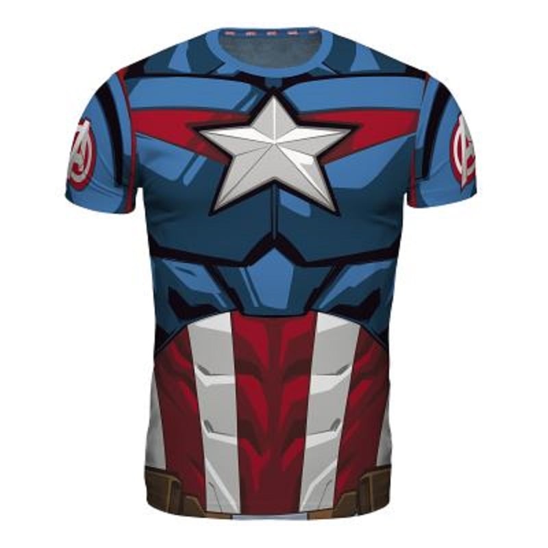 Marvel - Tshirt Réplique Captain America Homme S - flash vidéo